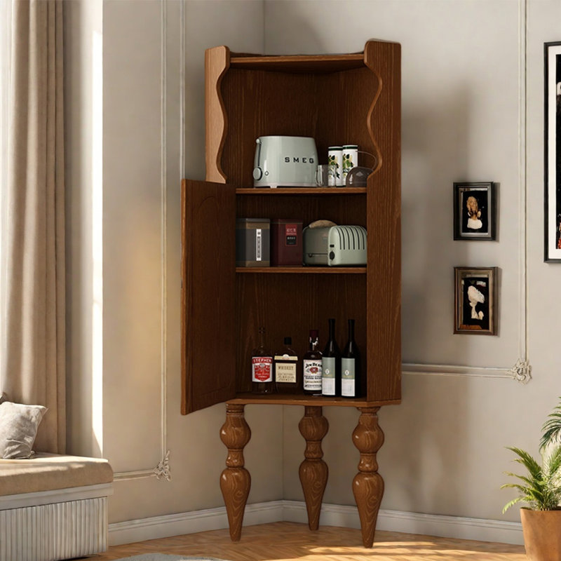 DURBIL French style multi-purpose corner bookcase | Wayfair